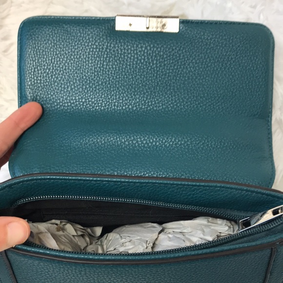 Jessica Moore | Teal Pebbled Faux Leather Bag Set - Picture 7 of 11